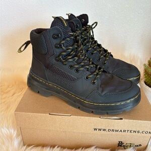 Dr. Martens Black and Yellow Men's Boots